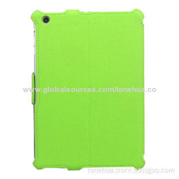 PU leather case stand for tablets and iPad Mini
